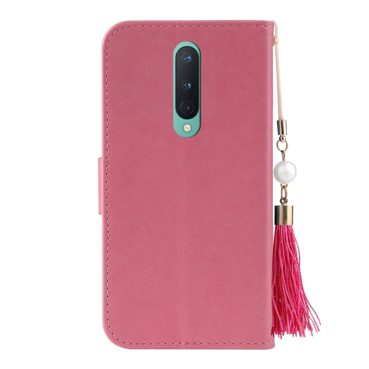 For OnePlus 8 Embossed Lucky Tree Horizontal Flip Leather Case with Holder & Card Slot & Wallet & Lanyard