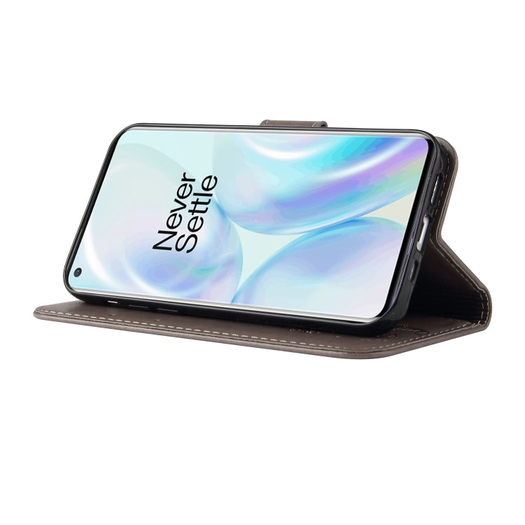 For OnePlus 8 Embossed Lucky Tree Horizontal Flip Leather Case with Holder & Card Slot & Wallet & Lanyard