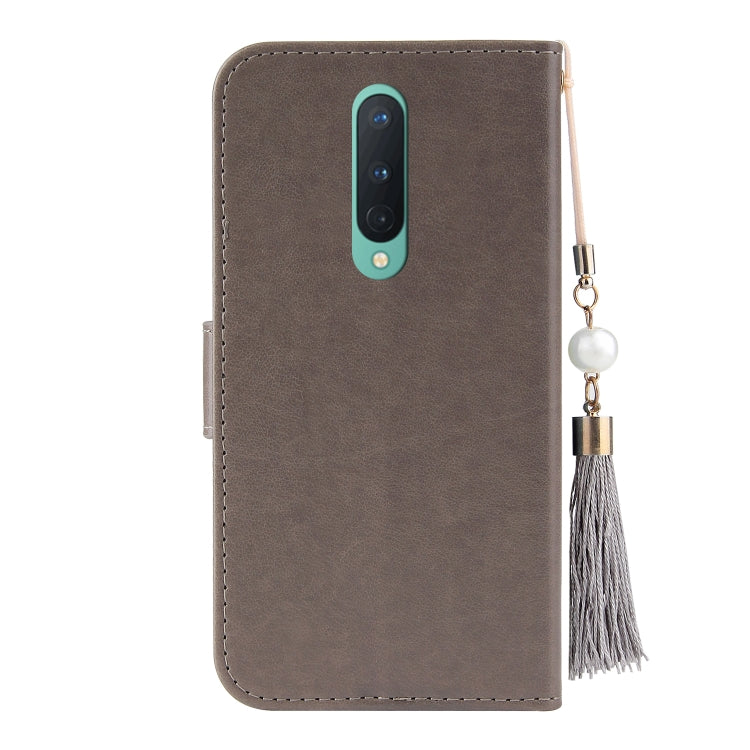 For OnePlus 8 Embossed Lucky Tree Horizontal Flip Leather Case with Holder & Card Slot & Wallet & Lanyard