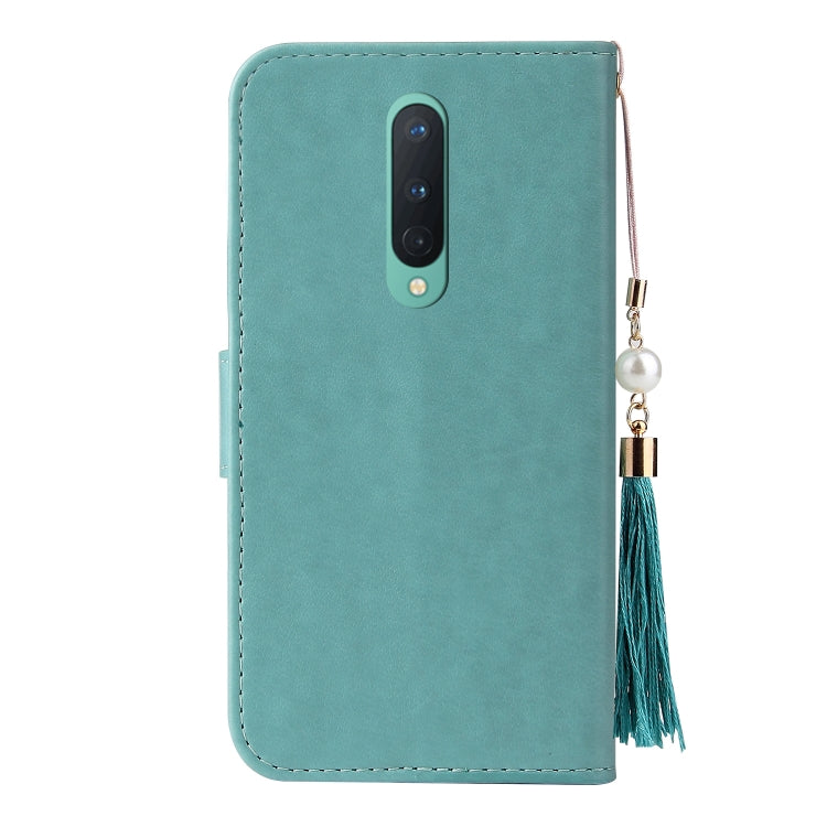 For OnePlus 8 Embossed Lucky Tree Horizontal Flip Leather Case with Holder & Card Slot & Wallet & Lanyard