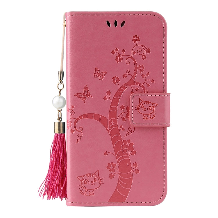 For OnePlus Nord Embossed Lucky Tree Horizontal Flip Leather Case with Holder & Card Slot & Wallet & Lanyard