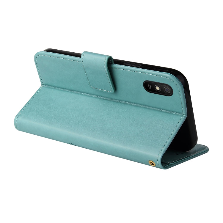 For Xiaomi Redmi 9A Embossed Lucky Tree Horizontal Flip Leather Case with Holder & Card Slot & Wallet & Lanyard