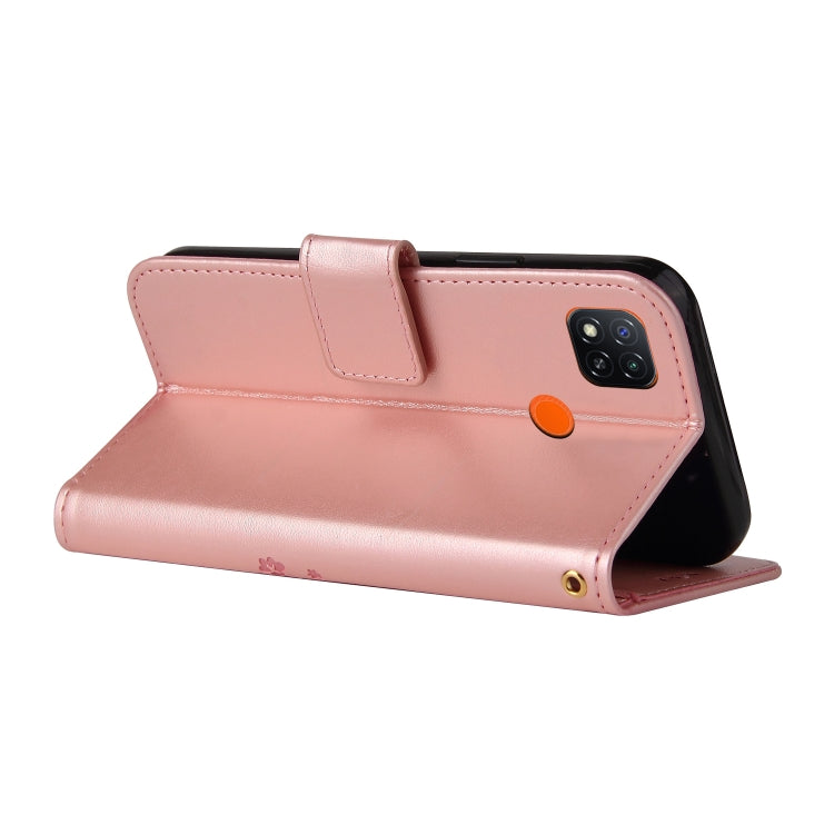 For Xiaomi Redmi 9C Embossed Lucky Tree Horizontal Flip Leather Case with Holder & Card Slot & Wallet & Lanyard