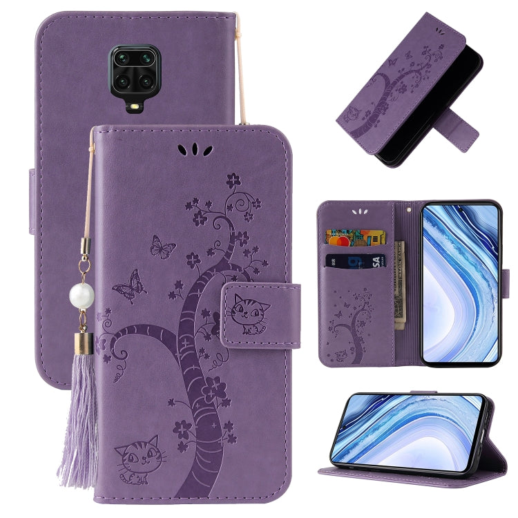 For Xiaomi Redmi Note 9S Embossed Lucky Tree Horizontal Flip Leather Case with Holder & Card Slot & Wallet & Lanyard
