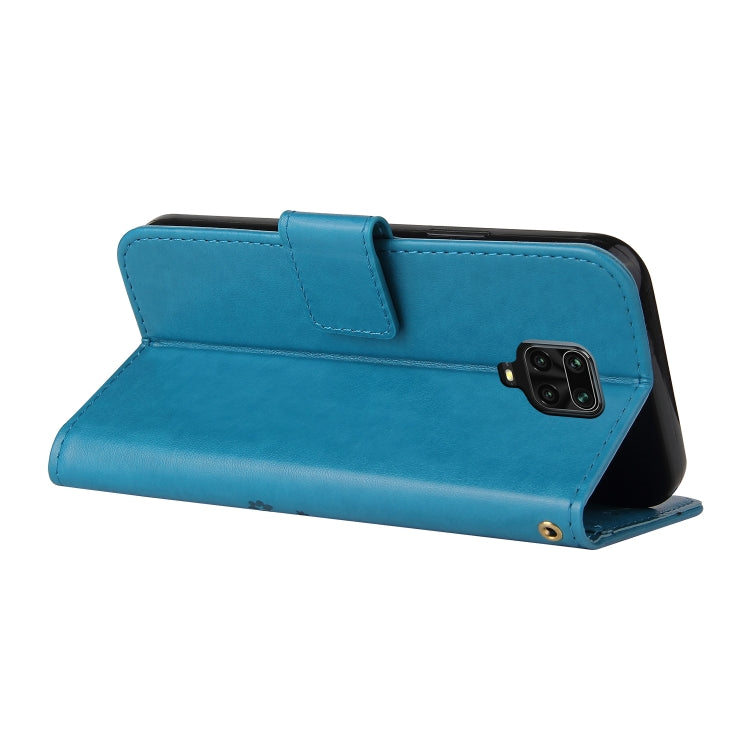 For Xiaomi Redmi Note 9S Embossed Lucky Tree Horizontal Flip Leather Case with Holder & Card Slot & Wallet & Lanyard