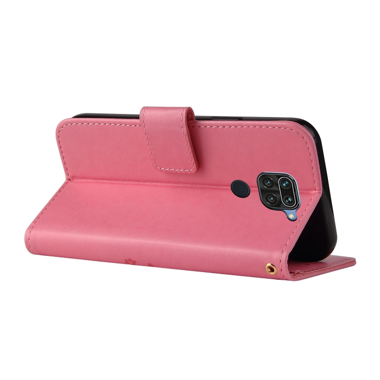 For Xiaomi Redmi Note 9 Embossed Lucky Tree Horizontal Flip Leather Case with Holder & Card Slot & Wallet & Lanyard
