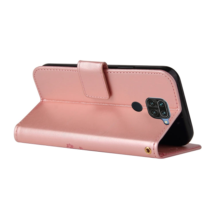 For Xiaomi Redmi Note 9 Embossed Lucky Tree Horizontal Flip Leather Case with Holder & Card Slot & Wallet & Lanyard