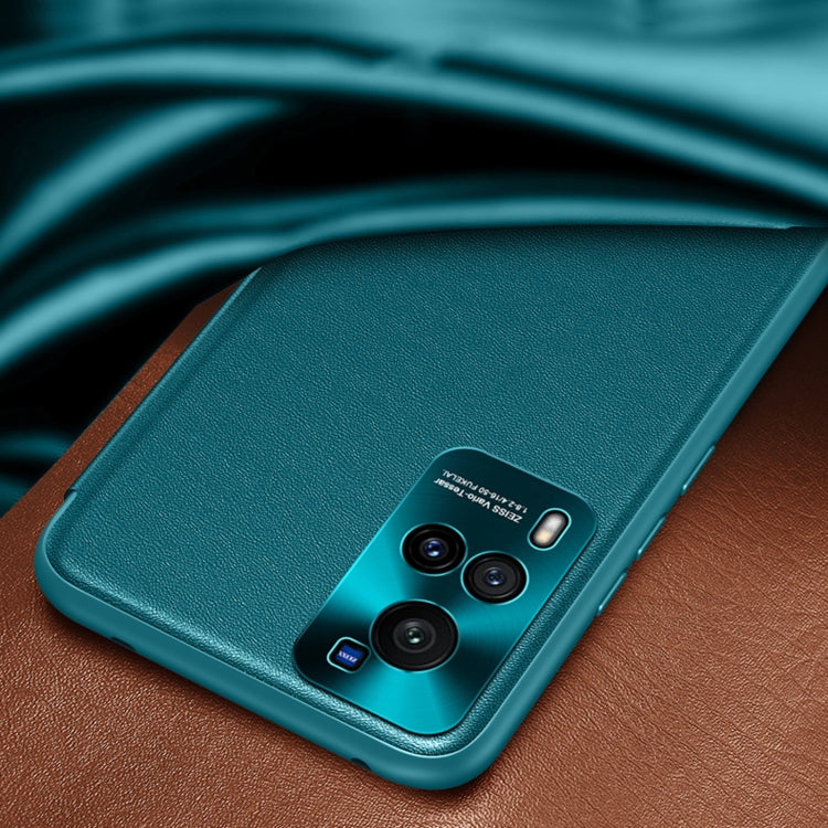 For vivo X60 Curved Screen Version Magnetic Side Window View Shockproof Horizontal Flip Leather Smart Case