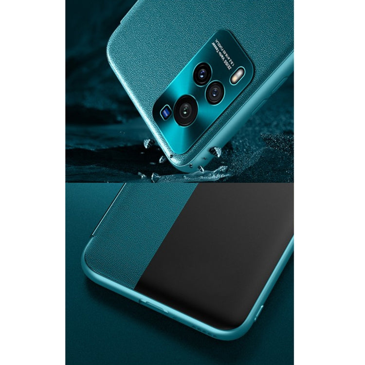 For vivo X60 Curved Screen Version Magnetic Side Window View Shockproof Horizontal Flip Leather Smart Case