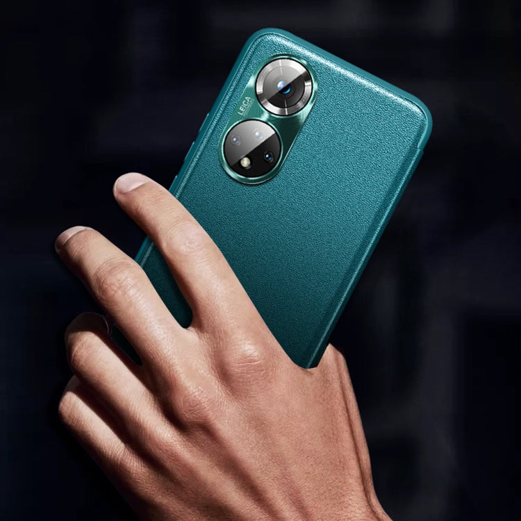 For Honor 50 Magnetic Side Window View Shockproof Horizontal Flip Leather Smart Case
