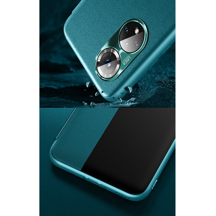 For Honor 50 Pro Magnetic Side Window View Shockproof Horizontal Flip Leather Smart Case