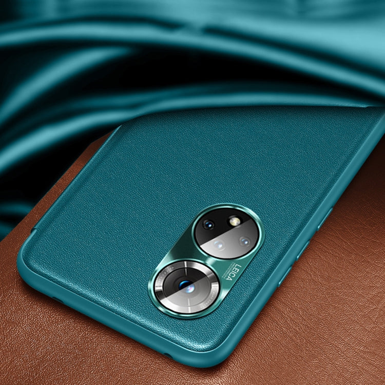 For Honor 50 Pro Magnetic Side Window View Shockproof Horizontal Flip Leather Smart Case