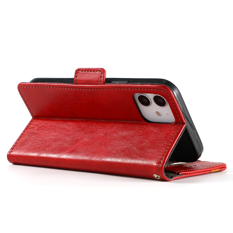 For iPhone 12 Pro Max CaseNeo Business Splicing Dual Magnetic Buckle Horizontal Flip PU Leather Case with Holder & Card Slots & Wallet