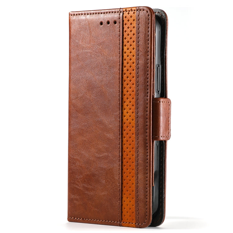 For iPhone 11 CaseNeo Business Splicing Dual Magnetic Buckle Horizontal Flip PU Leather Case with Holder & Card Slots & Wallet