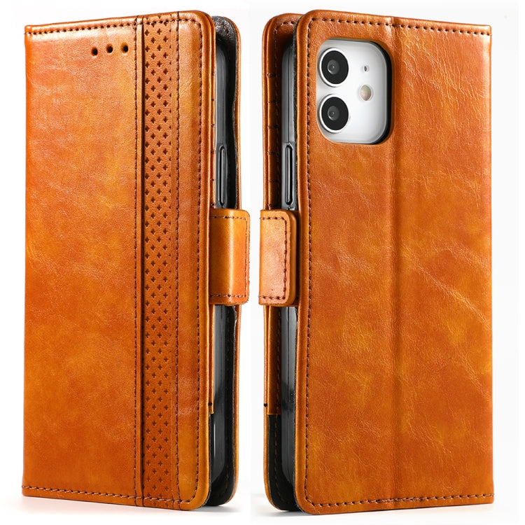 For iPhone 11 CaseNeo Business Splicing Dual Magnetic Buckle Horizontal Flip PU Leather Case with Holder & Card Slots & Wallet