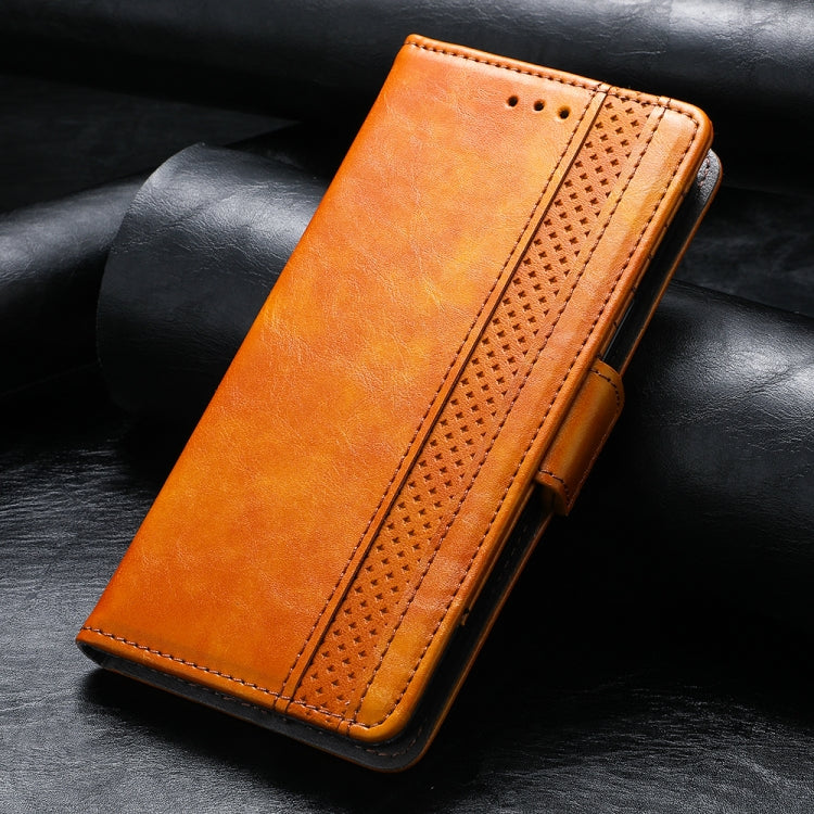 For iPhone 11 CaseNeo Business Splicing Dual Magnetic Buckle Horizontal Flip PU Leather Case with Holder & Card Slots & Wallet