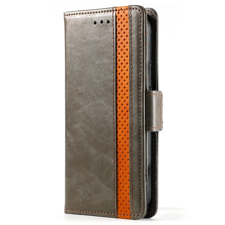 For iPhone 11 CaseNeo Business Splicing Dual Magnetic Buckle Horizontal Flip PU Leather Case with Holder & Card Slots & Wallet