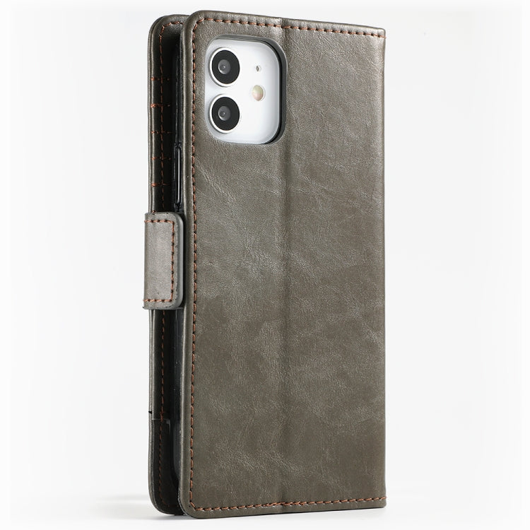 For iPhone 11 CaseNeo Business Splicing Dual Magnetic Buckle Horizontal Flip PU Leather Case with Holder & Card Slots & Wallet