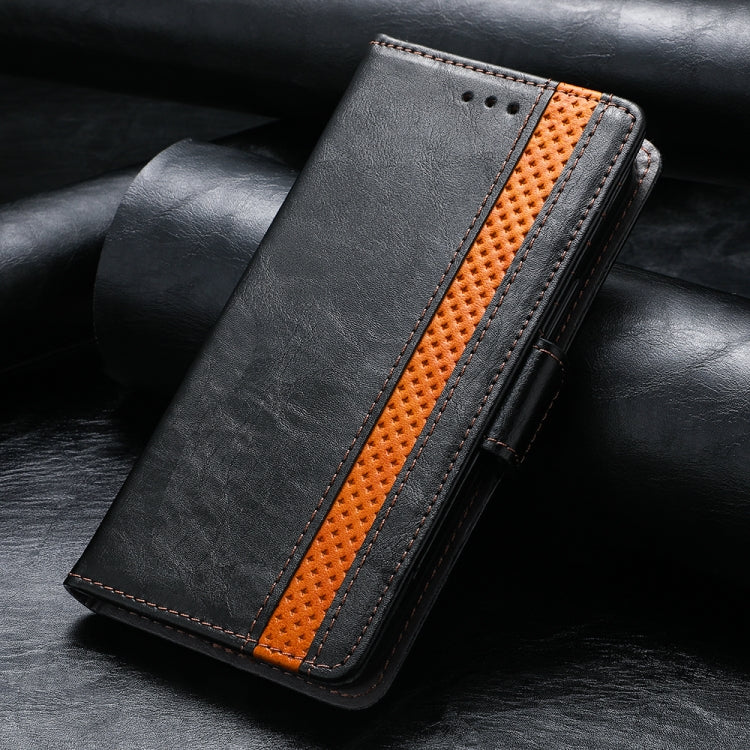 For iPhone 11 Pro Max CaseNeo Business Splicing Dual Magnetic Buckle Horizontal Flip PU Leather Case with Holder & Card Slots & Wallet