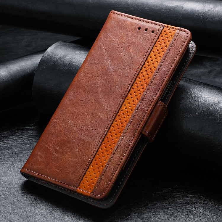 For iPhone 11 Pro Max CaseNeo Business Splicing Dual Magnetic Buckle Horizontal Flip PU Leather Case with Holder & Card Slots & Wallet