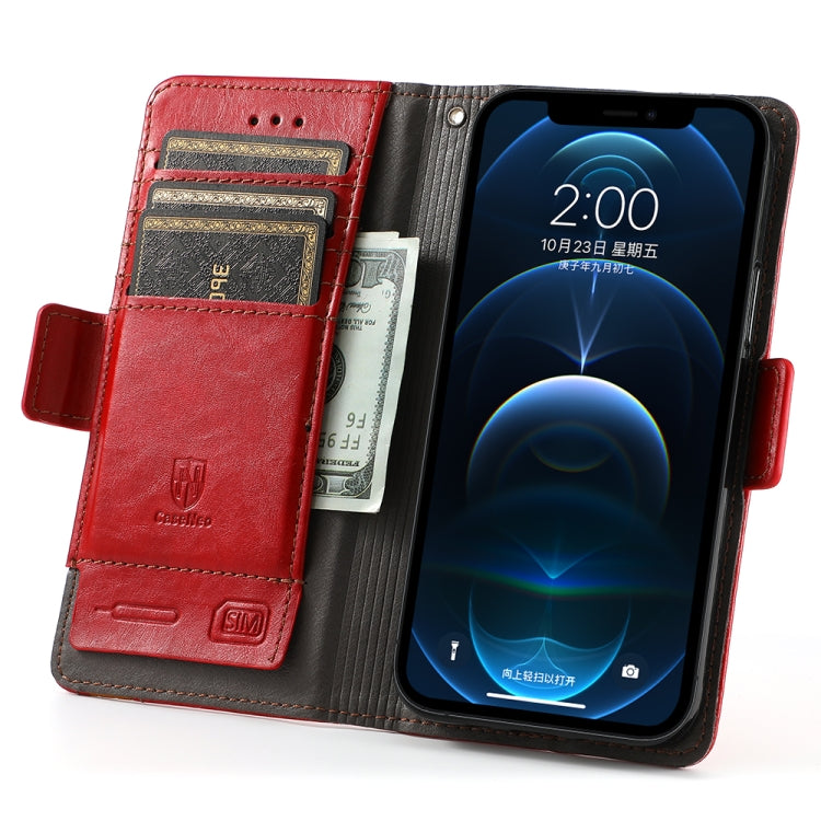For iPhone 11 Pro Max CaseNeo Business Splicing Dual Magnetic Buckle Horizontal Flip PU Leather Case with Holder & Card Slots & Wallet