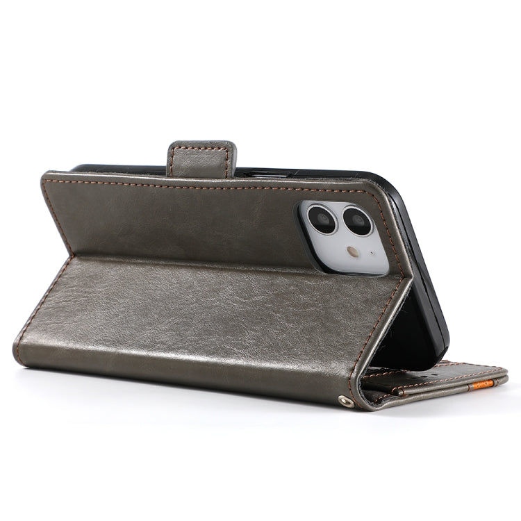 For iPhone 11 Pro Max CaseNeo Business Splicing Dual Magnetic Buckle Horizontal Flip PU Leather Case with Holder & Card Slots & Wallet
