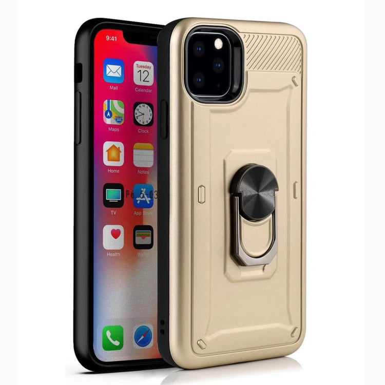 For iPhone 11 Shockproof PC + TPU Protective Case with Ring Holder