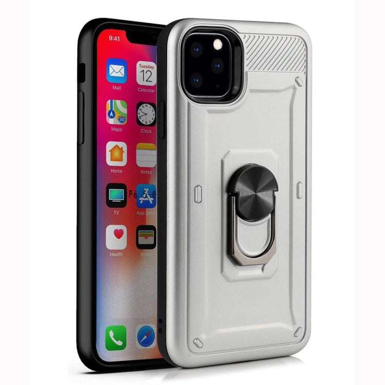 For iPhone 11 Shockproof PC + TPU Protective Case with Ring Holder