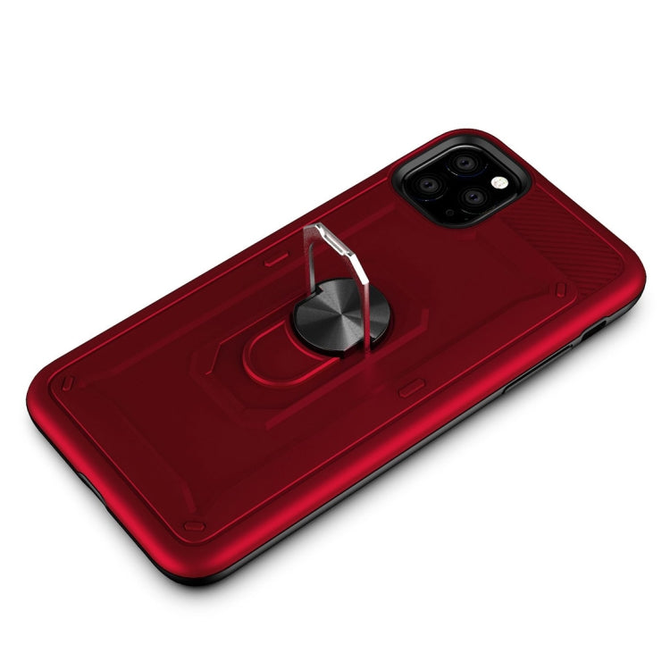 For iPhone 11 Shockproof PC + TPU Protective Case with Ring Holder