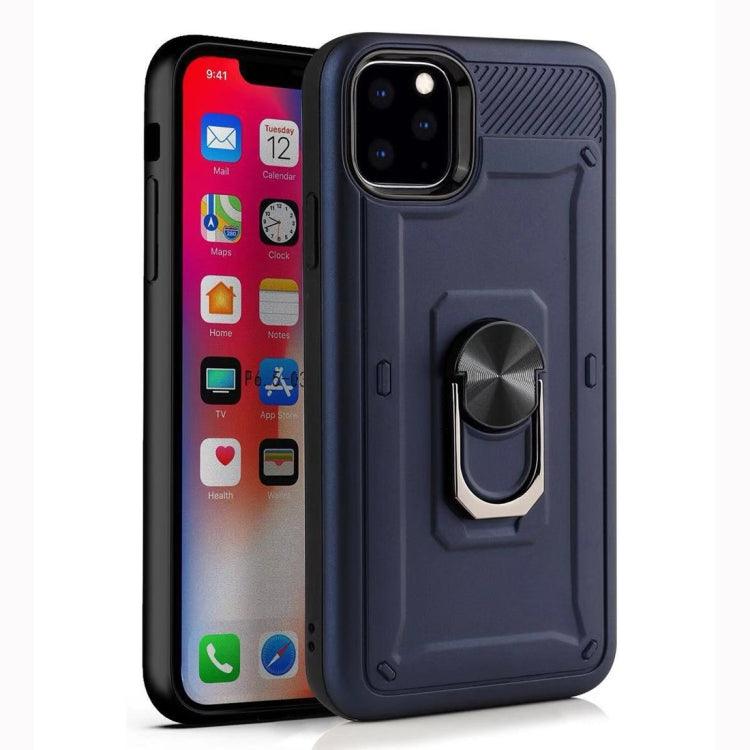For iPhone 11 Shockproof PC + TPU Protective Case with Ring Holder