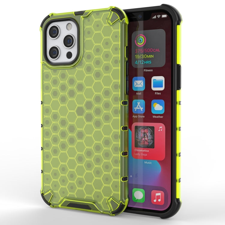 For iPhone 13 Shockproof Honeycomb PC + TPU Protective Case
