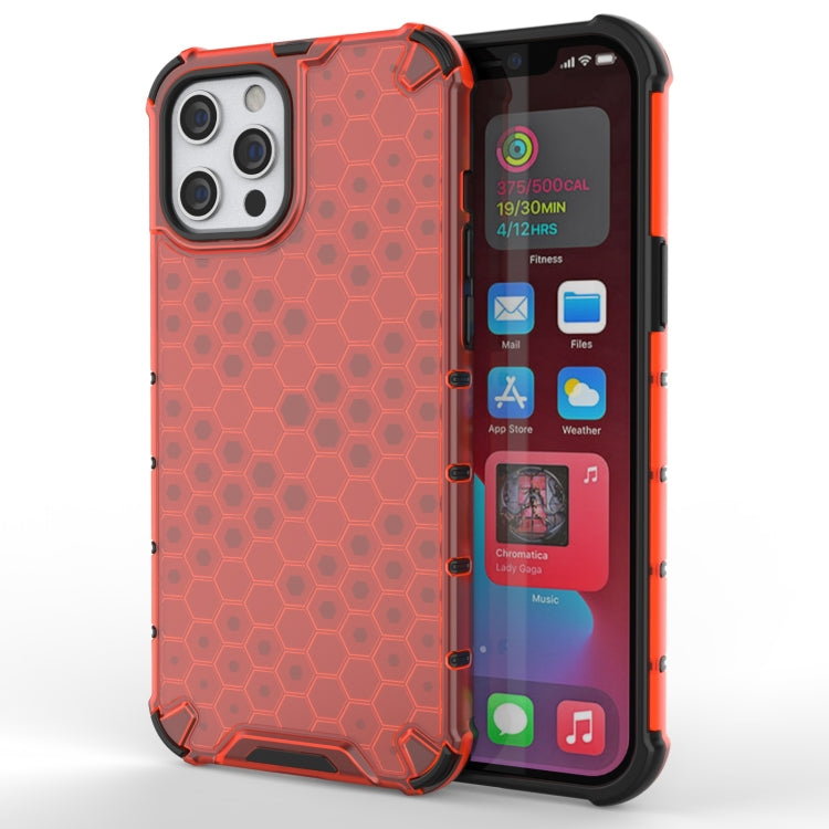 For iPhone 13 Shockproof Honeycomb PC + TPU Protective Case
