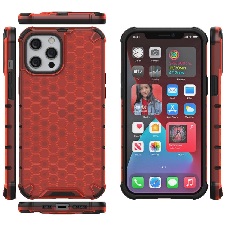 For iPhone 13 Shockproof Honeycomb PC + TPU Protective Case