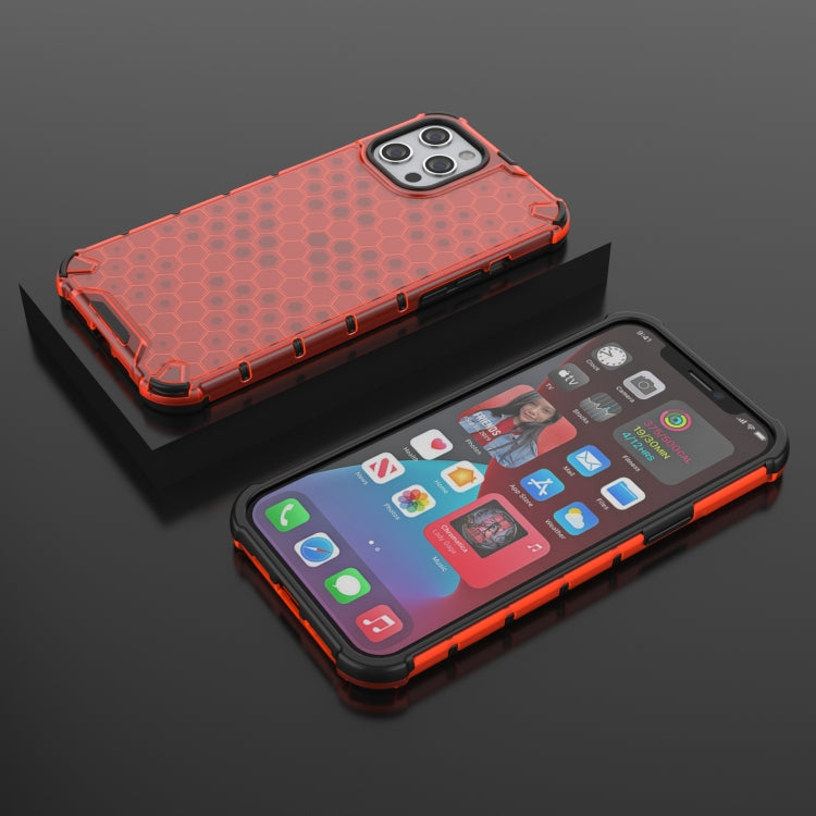 For iPhone 13 Shockproof Honeycomb PC + TPU Protective Case