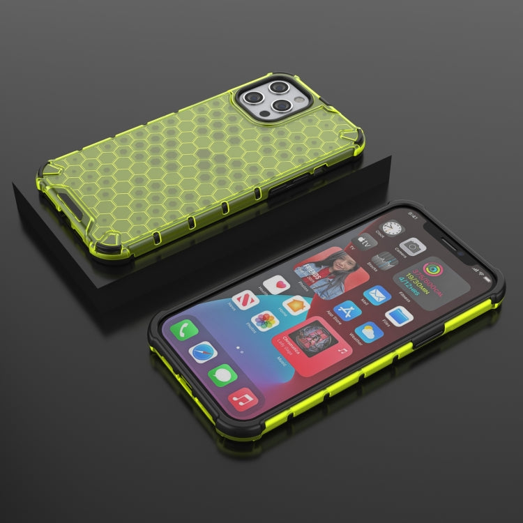 For iPhone 13 Pro Shockproof Honeycomb PC + TPU Protective Case