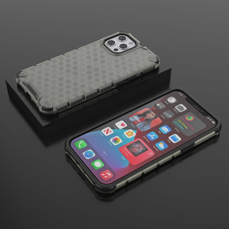 For iPhone 13 Pro Shockproof Honeycomb PC + TPU Protective Case