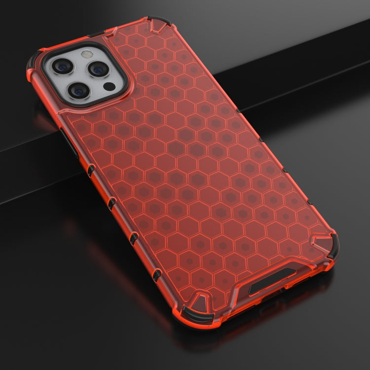 For iPhone 13 Pro Max Shockproof Honeycomb PC + TPU Protective Case