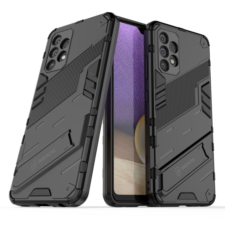 For Samsung Galaxy A32 4G Punk Armor 2 in 1 PC + TPU Shockproof Case with Invisible Holder