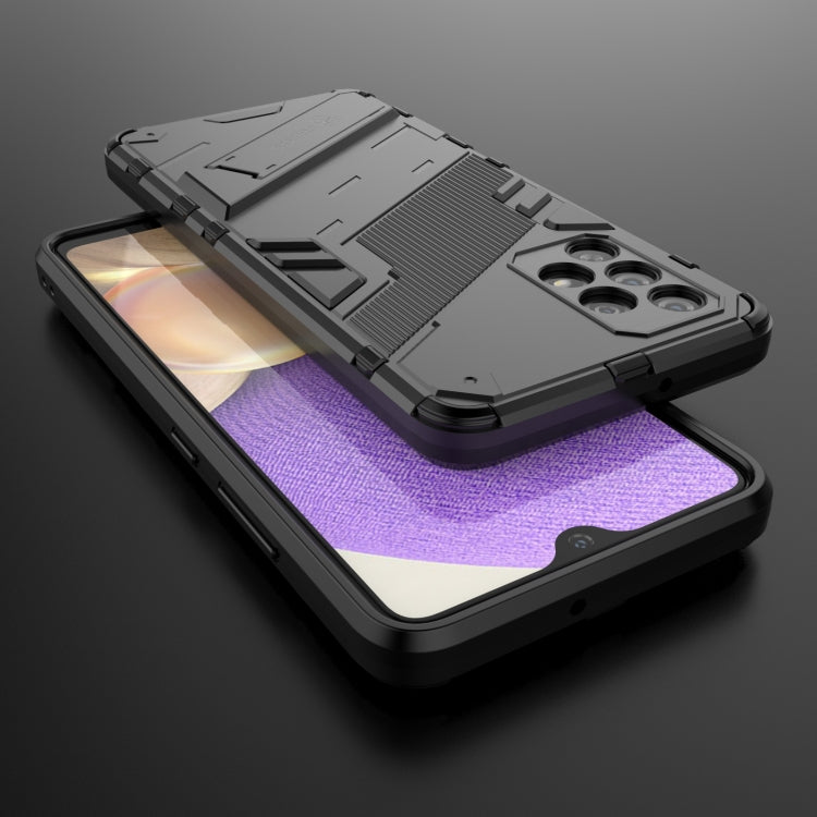 For Samsung Galaxy A32 4G Punk Armor 2 in 1 PC + TPU Shockproof Case with Invisible Holder
