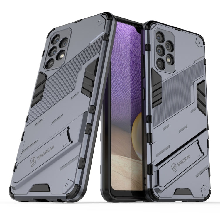 For Samsung Galaxy A32 4G Punk Armor 2 in 1 PC + TPU Shockproof Case with Invisible Holder