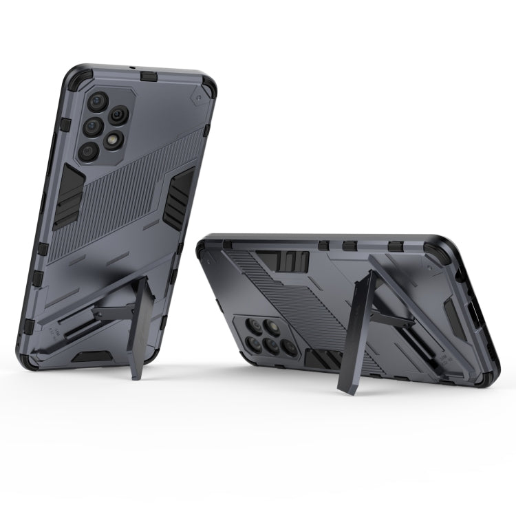 For Samsung Galaxy A32 4G Punk Armor 2 in 1 PC + TPU Shockproof Case with Invisible Holder