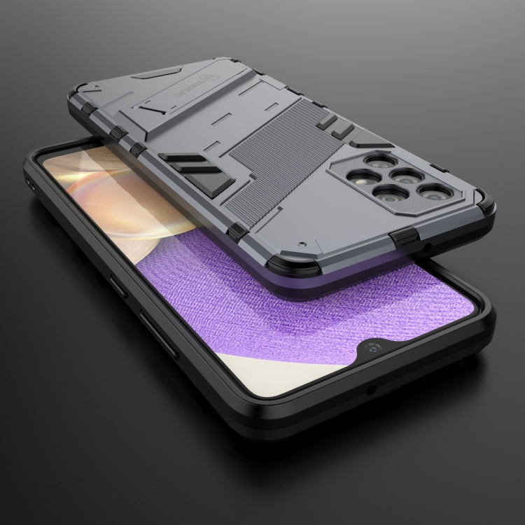 For Samsung Galaxy A32 4G Punk Armor 2 in 1 PC + TPU Shockproof Case with Invisible Holder