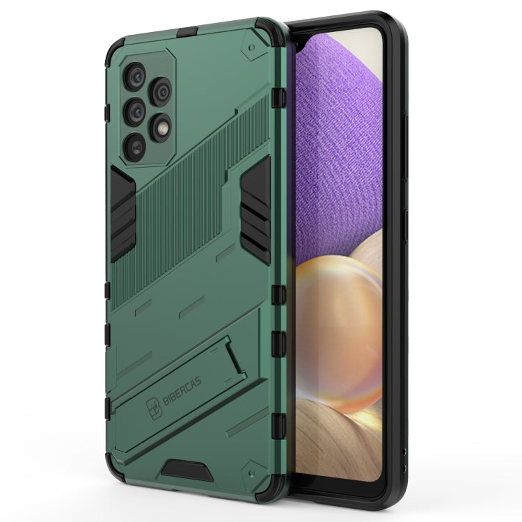 For Samsung Galaxy A32 4G Punk Armor 2 in 1 PC + TPU Shockproof Case with Invisible Holder