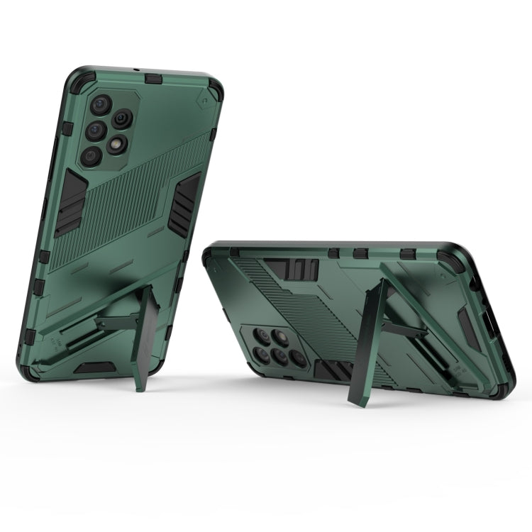 For Samsung Galaxy A32 4G Punk Armor 2 in 1 PC + TPU Shockproof Case with Invisible Holder