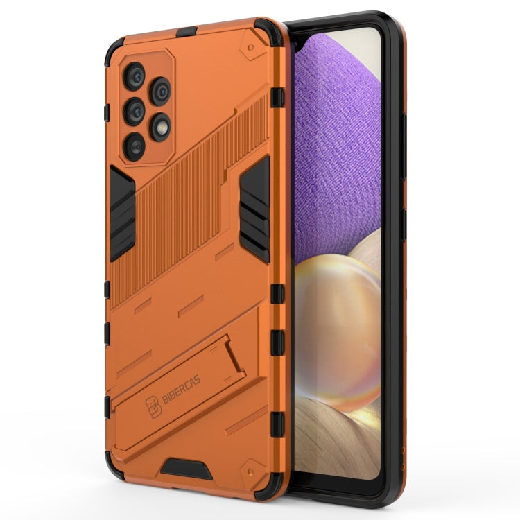 For Samsung Galaxy A32 4G Punk Armor 2 in 1 PC + TPU Shockproof Case with Invisible Holder
