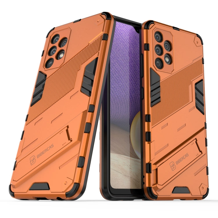 For Samsung Galaxy A32 4G Punk Armor 2 in 1 PC + TPU Shockproof Case with Invisible Holder