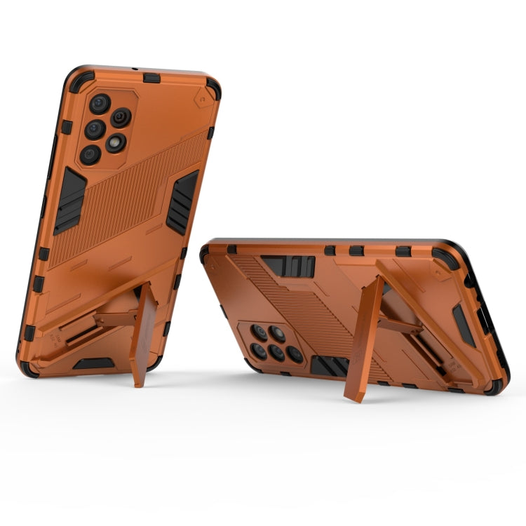 For Samsung Galaxy A32 4G Punk Armor 2 in 1 PC + TPU Shockproof Case with Invisible Holder