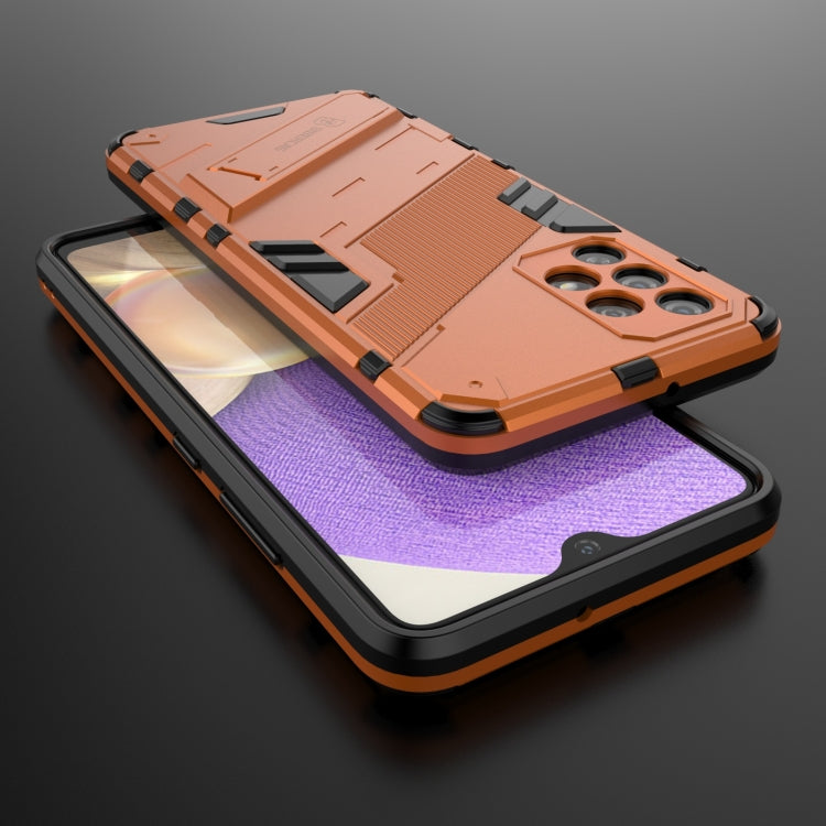 For Samsung Galaxy A32 4G Punk Armor 2 in 1 PC + TPU Shockproof Case with Invisible Holder
