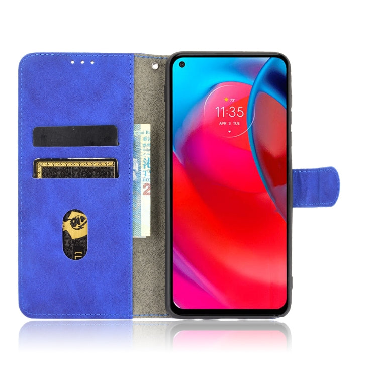 For Motorola Moto G Stylus 5G Solid Color Skin Feel Magnetic Buckle Horizontal Flip Calf Texture PU Leather Case with Holder & Card Slots & Wallet