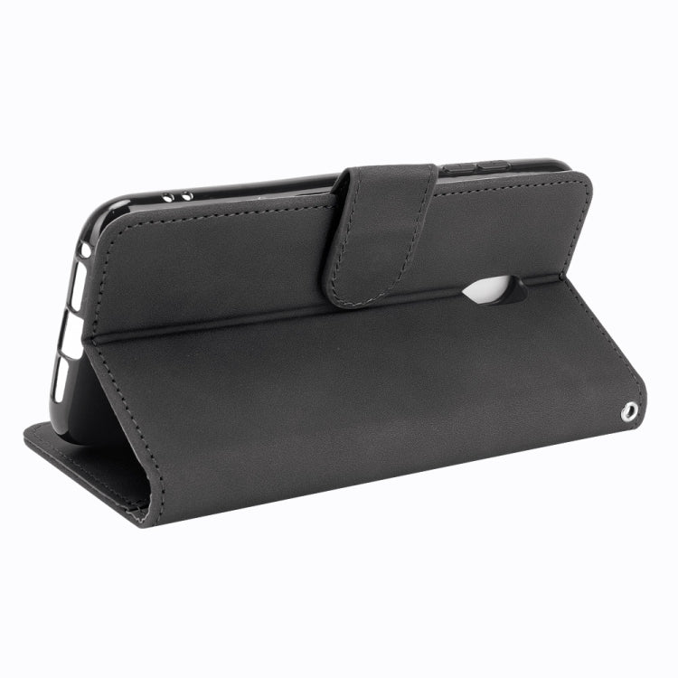 For Nokia C1 Plus Solid Color Skin Feel Magnetic Buckle Horizontal Flip Calf Texture PU Leather Case with Holder & Card Slots & Wallet